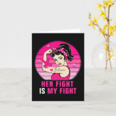 Haar strijd is mijn strijd tegen Rosie Riveter Bre Kaart (Gele Bloem)