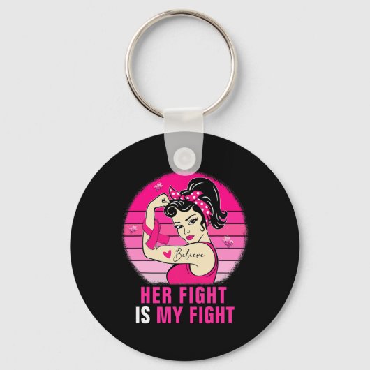 Haar strijd is mijn strijd tegen Rosie Riveter Bre Sleutelhanger (Voorkant)