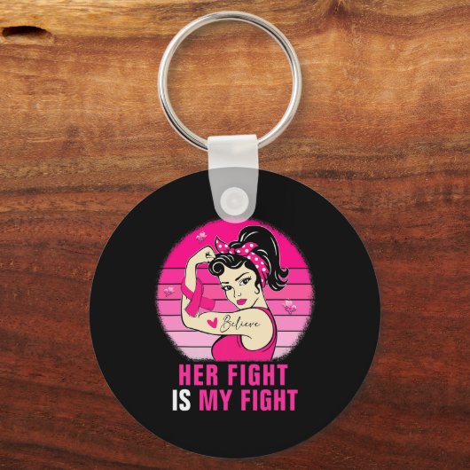 Haar strijd is mijn strijd tegen Rosie Riveter Bre Sleutelhanger (Voorkant)