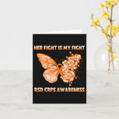 Haar strijd is mijn strijd tegen RSD Crps. Kaart (Gele Bloem)