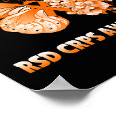 Haar strijd is mijn strijd tegen RSD Crps. Poster (Hoek)