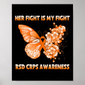 Haar strijd is mijn strijd tegen RSD Crps. Poster (Voorkant)