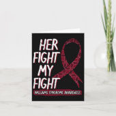 Haar strijd is mijn strijd Ws Williams–beuren Will Kaart (Voorkant)