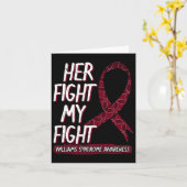 Haar strijd is mijn strijd Ws Williams–beuren Will Kaart (Gele Bloem)