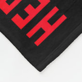 Haar strijd is mijn strijd Zuster Hartziekte Bewus Fleece Deken (Hoek)