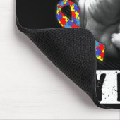 Haar strijd is mijn vechtend autisme bewustzijn en muismat (Hoek)