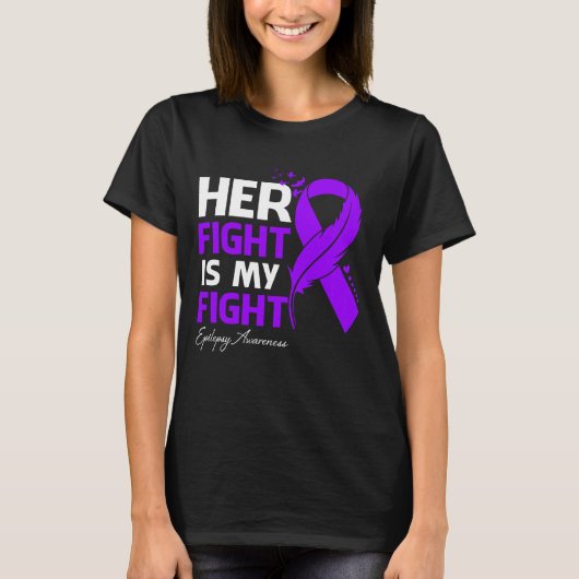 Haar strijd is mijn vechtspiekheid t-shirt (Voorkant)