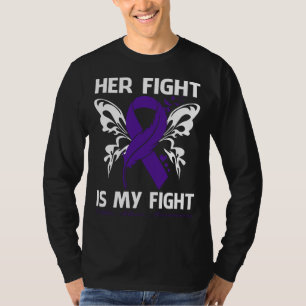 Haar strijd is mijn vechtster, die misbruik maakt t-shirt