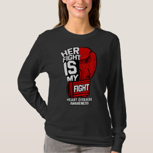 Haar strijd is mijn vuurwapen in de kranten. t-shirt