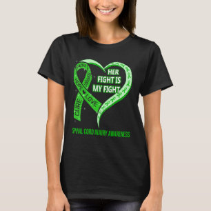 Haar strijd is mijn waakzaamheid tegen het ruggenm t-shirt