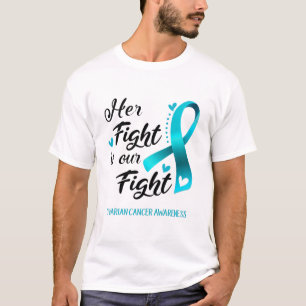 Haar strijd is ons bewustzijn van de eierstokken t-shirt