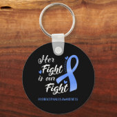 Haar strijd is ons bewustzijn van de strijd tegen  sleutelhanger (Voorkant)