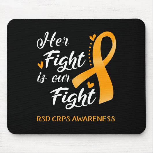 Haar strijd is ons gevecht tegen RSD CRPS bewustzi Muismat (Voorkant)