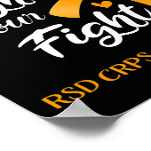 Haar strijd is ons gevecht tegen RSD CRPS bewustzi Poster (Hoek)