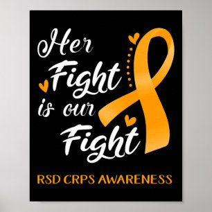 Haar strijd is ons gevecht tegen RSD CRPS bewustzi Poster