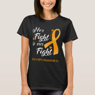 Haar strijd is ons gevecht tegen RSD CRPS bewustzi T-shirt