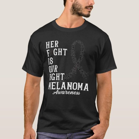 Haar strijd is onze dag van de gevechtsdag van Mel T-shirt (Voorkant)