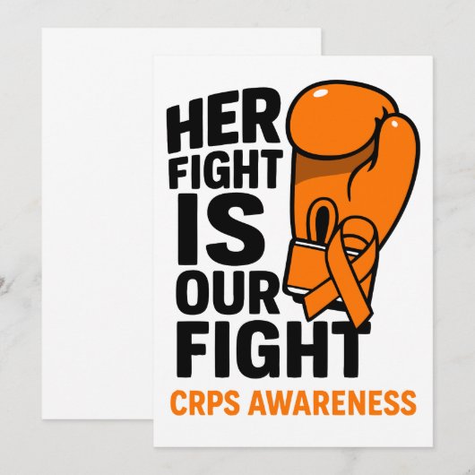 Haar strijd is onze steun aan CRPS Kaart (Voorkant / Achterkant)