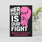 Haar strijd is onze strijd - Bewustzijn van borstk Kaart (Staand voorkant)