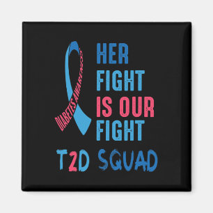 Haar strijd is onze strijd Diabetes Awareness Day  Magneet