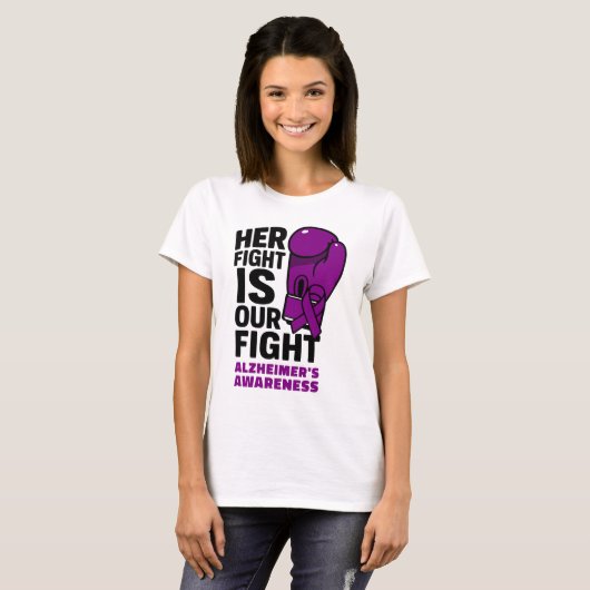 Haar strijd is onze strijd - het bewustzijn van Al T-shirt (Voorkant volledig)