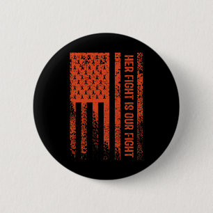 Haar strijd is onze strijd RSD CRPS Awareness 1 Ronde Button 5,7 Cm
