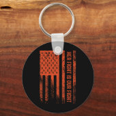 Haar strijd is onze strijd RSD CRPS Awareness 1 Sleutelhanger (Voorkant)