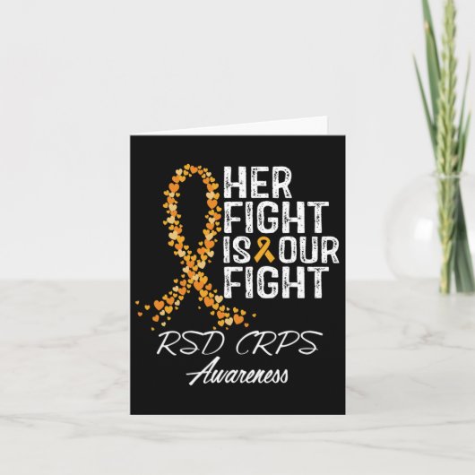 Haar strijd is onze strijd RSD CRPS Awareness 2 Kaart (Voorkant)