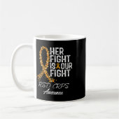 Haar strijd is onze strijd RSD CRPS Awareness 2 Koffiemok (Links)