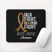 Haar strijd is onze strijd RSD CRPS Awareness 2 Muismat (Met muis)