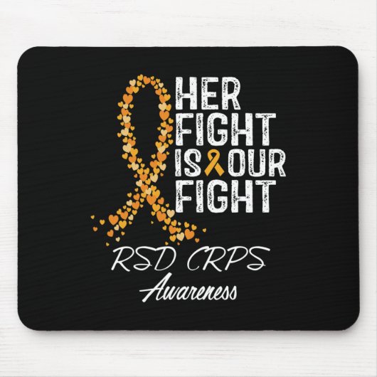 Haar strijd is onze strijd RSD CRPS Awareness 2 Muismat (Voorkant)
