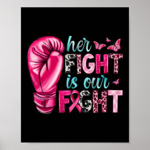 Haar strijd is onze strijd tegen bokshandschoenen poster