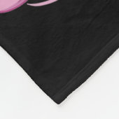 Haar strijd is onze strijd tegen borstkanker bewus fleece deken (Hoek)