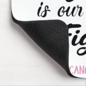 Haar strijd is onze strijd tegen borstkanker muismat (Hoek)