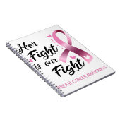 Haar strijd is onze strijd tegen borstkanker notitieboek (Rechterzijde)
