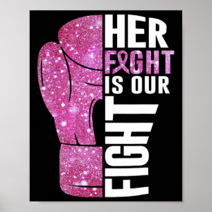 Haar strijd is onze strijd tegen borstkanker. poster