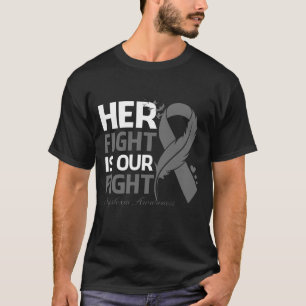 Haar strijd is onze strijd tegen DYSLEXIA AWARENES T-shirt