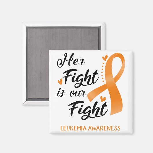 Haar strijd is onze strijd tegen leukemie magneet (Voorkant / Achterkant)
