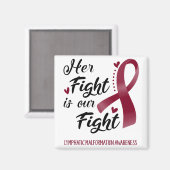 Haar strijd is onze strijd tegen lymfatische misvo magneet (Voorkant / Achterkant)