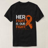 Haar strijd is onze strijd tegen RSD CRPS AWARENES T-shirt (Design voorkant)