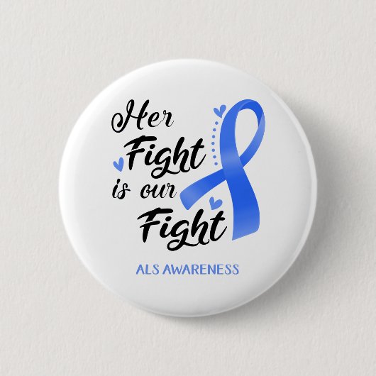 Haar strijd is onze 'Vluchtelingenvoorlichting' Ronde Button 5,7 Cm (Voorkant)
