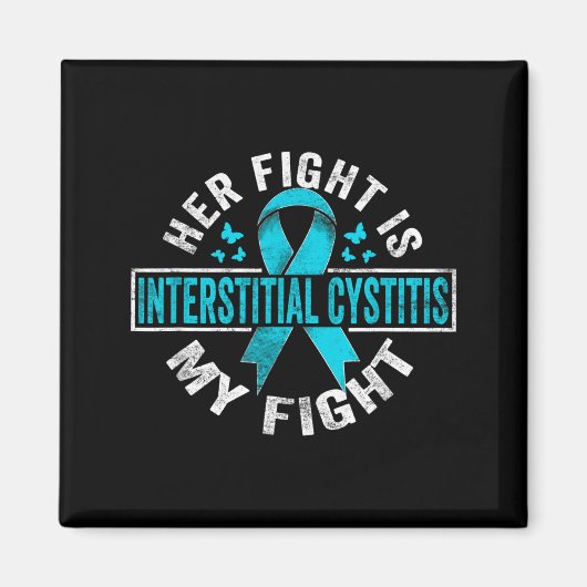 Haar strijd mijn strijd interstitiële cystitis bew magneet (Voorkant)