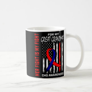 Haar Strijd Oudoma Chd Bewustzijn Amerikaanse Vlag Koffiemok