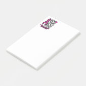 Haar strijd tegen borstkanker post-it® notes (Schuin)