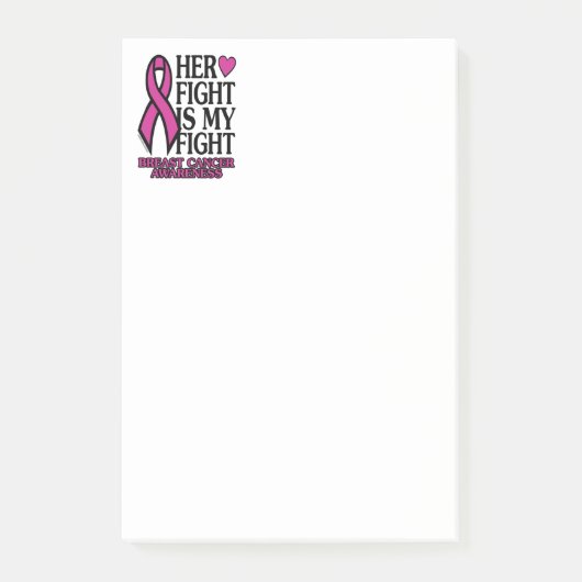 Haar strijd tegen borstkanker post-it® notes (Voorkant)