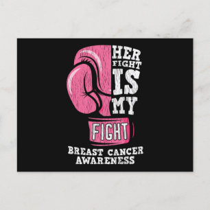 Haar strijd tegen mijn familie van borstkanker briefkaart