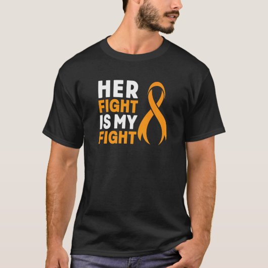 Haar strijd tegen Mw. Warrior Multiple Sclerose A T-shirt (Voorkant)