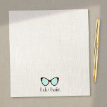 Haar Stylist 60's Retro Zonnebril Notitieblok<br><div class="desc">Retro Tortoise Shell zonnebril</div>