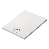 Haar Stylist 60's Retro Zonnebril Notitieblok (Linkerzijde)