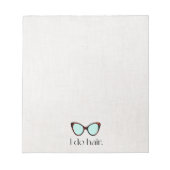 Haar Stylist 60's Retro Zonnebril Notitieblok (Voorkant)